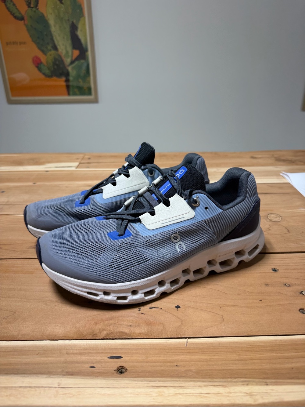 On Running Men's Athletic Sneakers - Gray/Blue/White